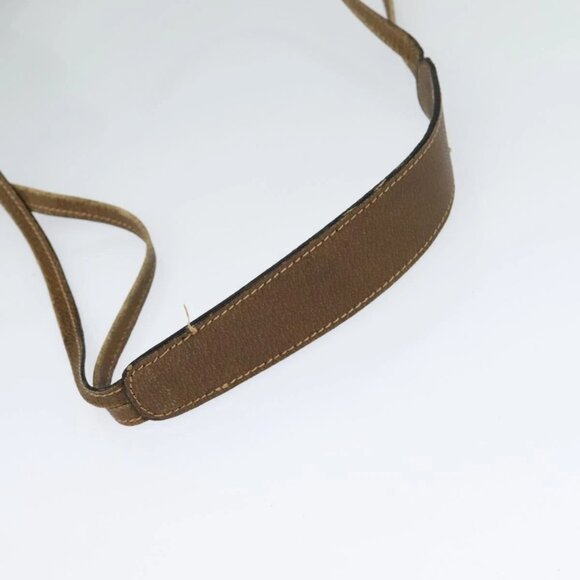 GUCCI GG Supreme Web Sherry Line Shoulder Bag PVC Beige Gold Auth - Picture 10 of 13